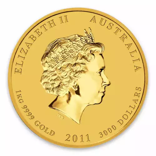 2011 1kg Australian Perth Mint Gold Lunar II: Year of the Rabbit (3)