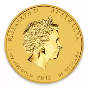 2012 1/4oz Australian Perth Mint Gold Lunar II: Year of the Dragon (2)