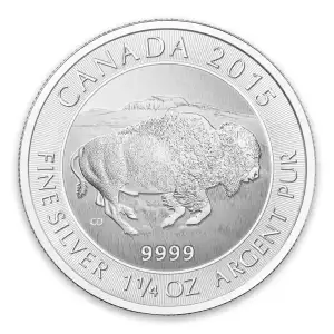 2015 1.25oz Canadian Silver Bison (2)