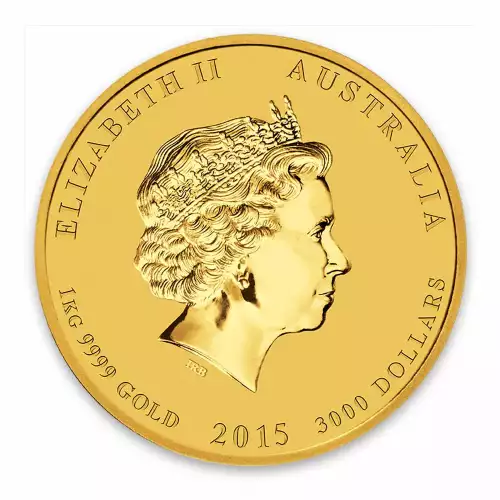 2015 1kg Australian Perth Mint Gold Lunar II: Year of the Goat (3)