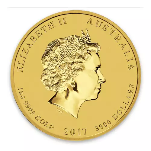 2017 1kg Australian Perth Mint Gold Lunar II: Year of the Rooster (3)