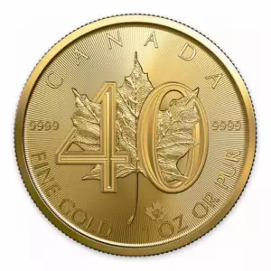 2019 1 Oz 99.99% Pure Gold 40th Anniversary Coin (2)