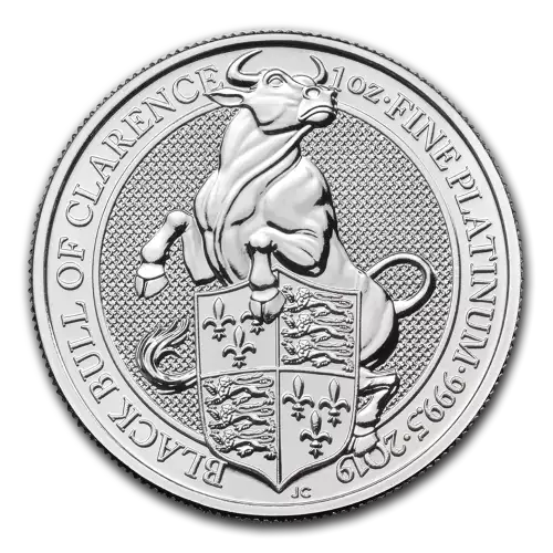 2019 Great Britain 1 oz Platinum Queen's Beasts The Bull (2)