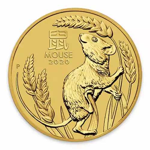 2020 1/20 oz Australian Gold Lunar Series: Year of the Mouse (2)