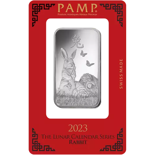 2023 1oz Silver Bar Of The Rabbit (2)