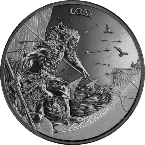 2025 1 oz Ragnarök: Loki Black Silver Coin (2)