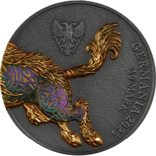 2025 2 oz Germania Beasts - Gullinbursti Ultra Double High Relief Silver Coin (3)