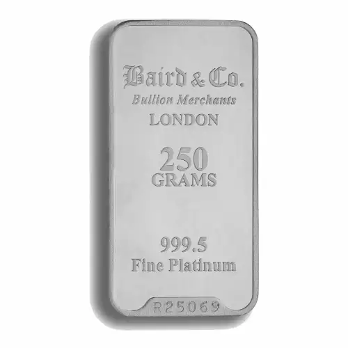 250g Baird & Co Platinum Minted Bar (2)