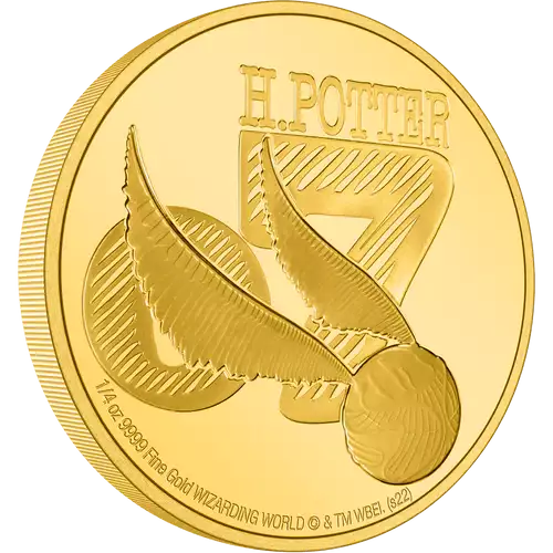 HARRY POTTER - 1/4oz Classic Golden Snitch Gold Coin (3)