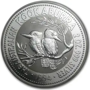 1994 2oz Australian Perth Mint Silver Kookaburra (2)